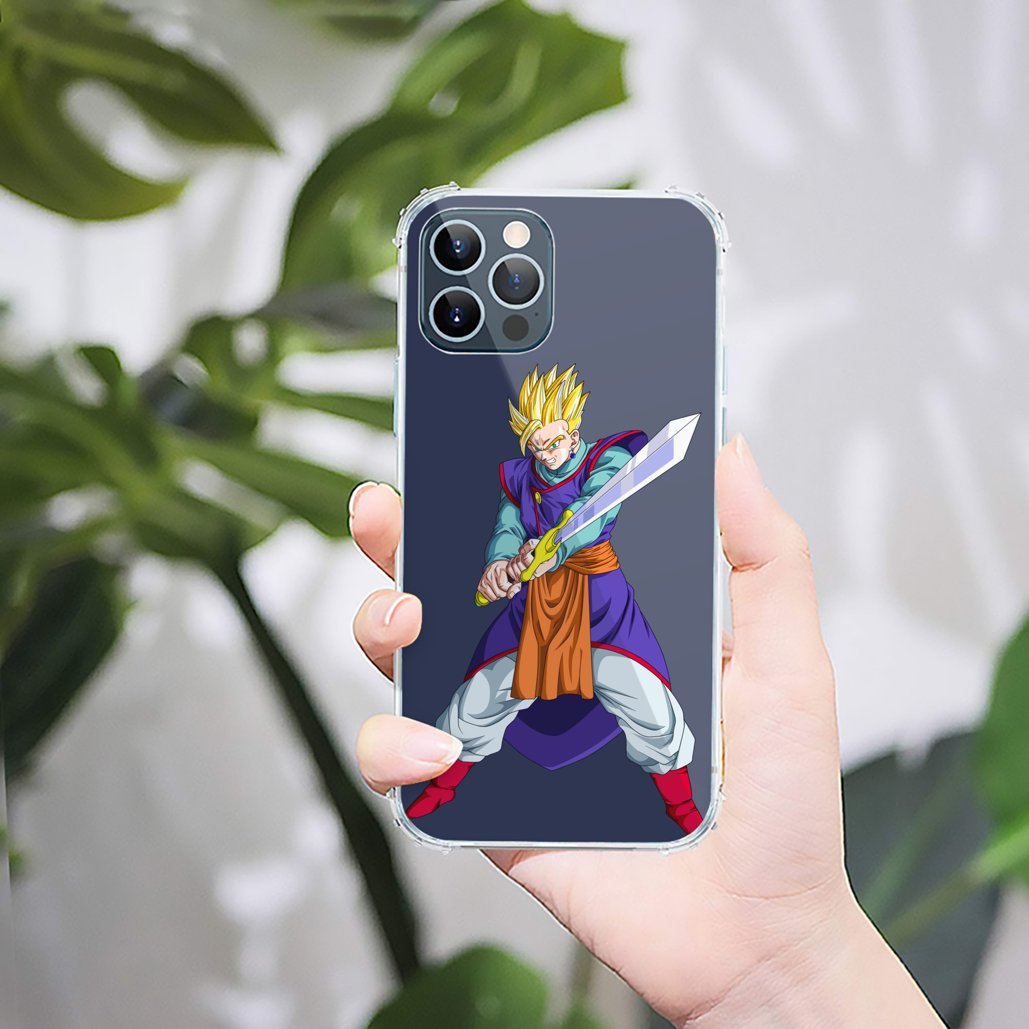 （画像用） ドラゴンボール 孫 悟飯（そんごはん）DRAGON BALL Son Gohan 【iPhone 12シリーズ対応】透明スマホケース（クリアソフトケース）